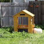 Backyard Oasis - a small wooden house sitting in the middle of a yard
