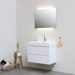 Corner Storage - white wooden 2 drawer chest
