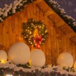 Smart Entertainment - a house with a christmas wreath and lights on it